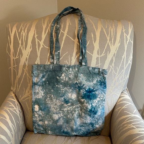 Blue Tie-Dye Tote Bag - Picture 2 of 2